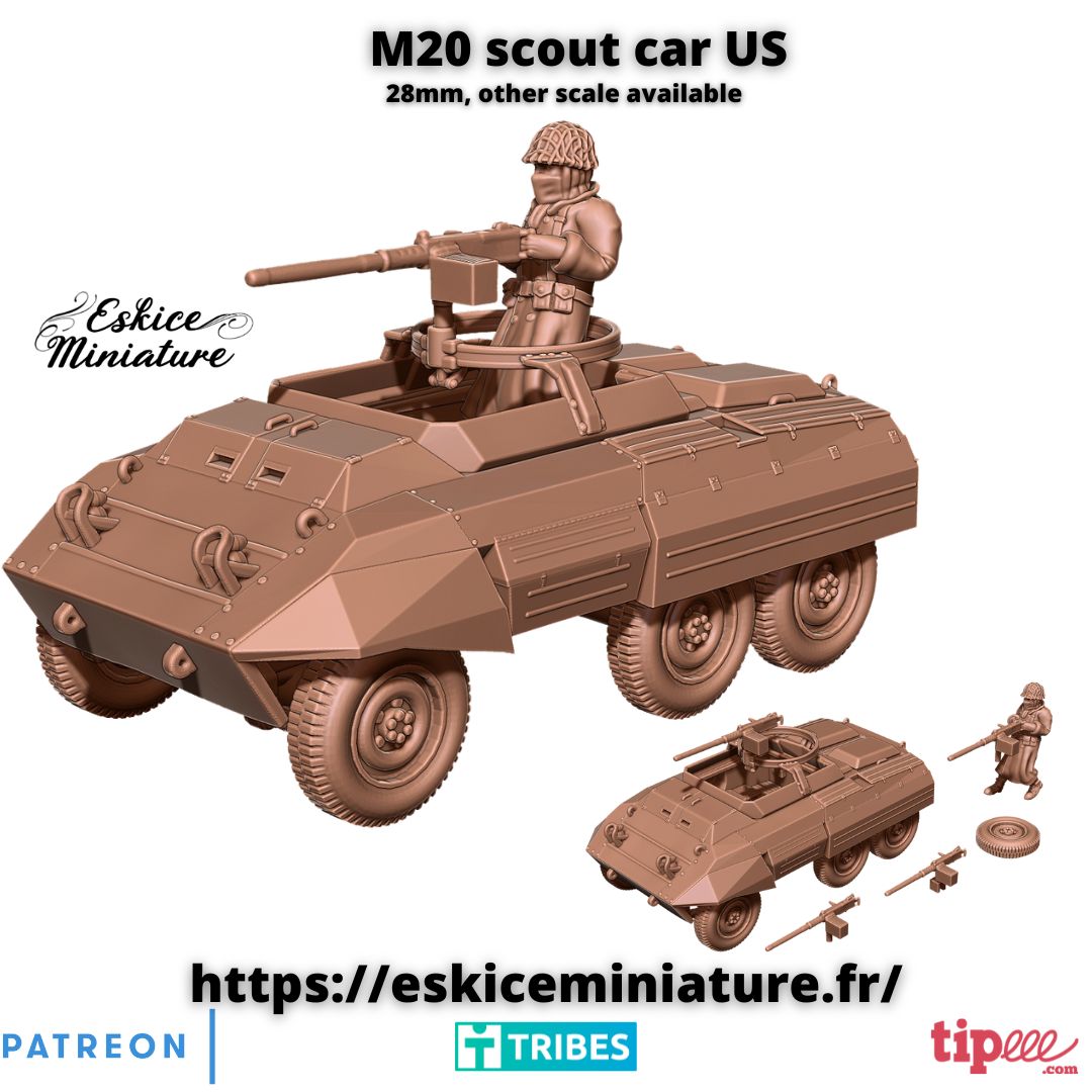 M20 Scout car - 28mm